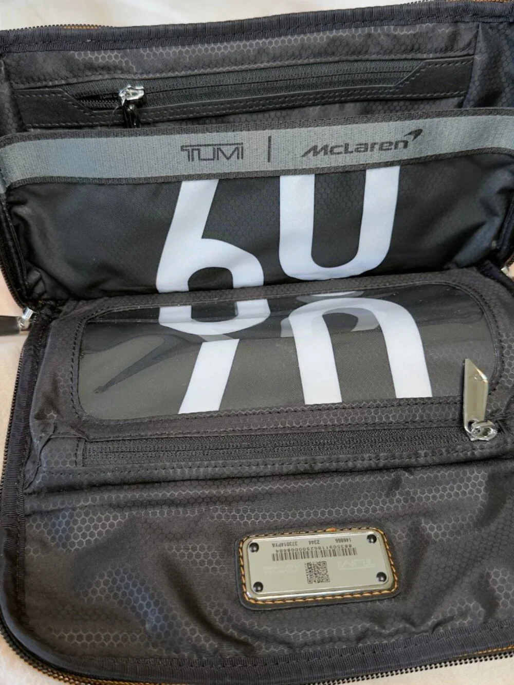 TUMI x McLaren Remex Accessory Kit / Dopp Kit – Papaya Orange – Monaco Formula 1